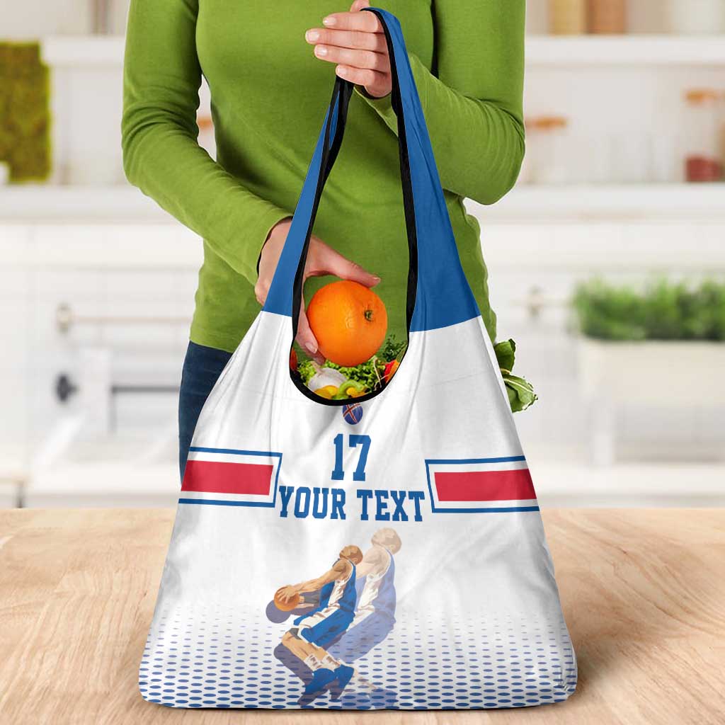 Iceland Basketball Custom Grocery Bag White Style