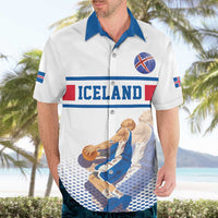 Iceland Basketball Custom Hawaiian Shirt White Style