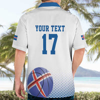 Iceland Basketball Custom Hawaiian Shirt White Style
