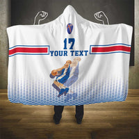 Iceland Basketball Custom Hooded Blanket White Style