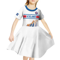 Iceland Basketball Custom Kid Short Sleeve Dress White Style