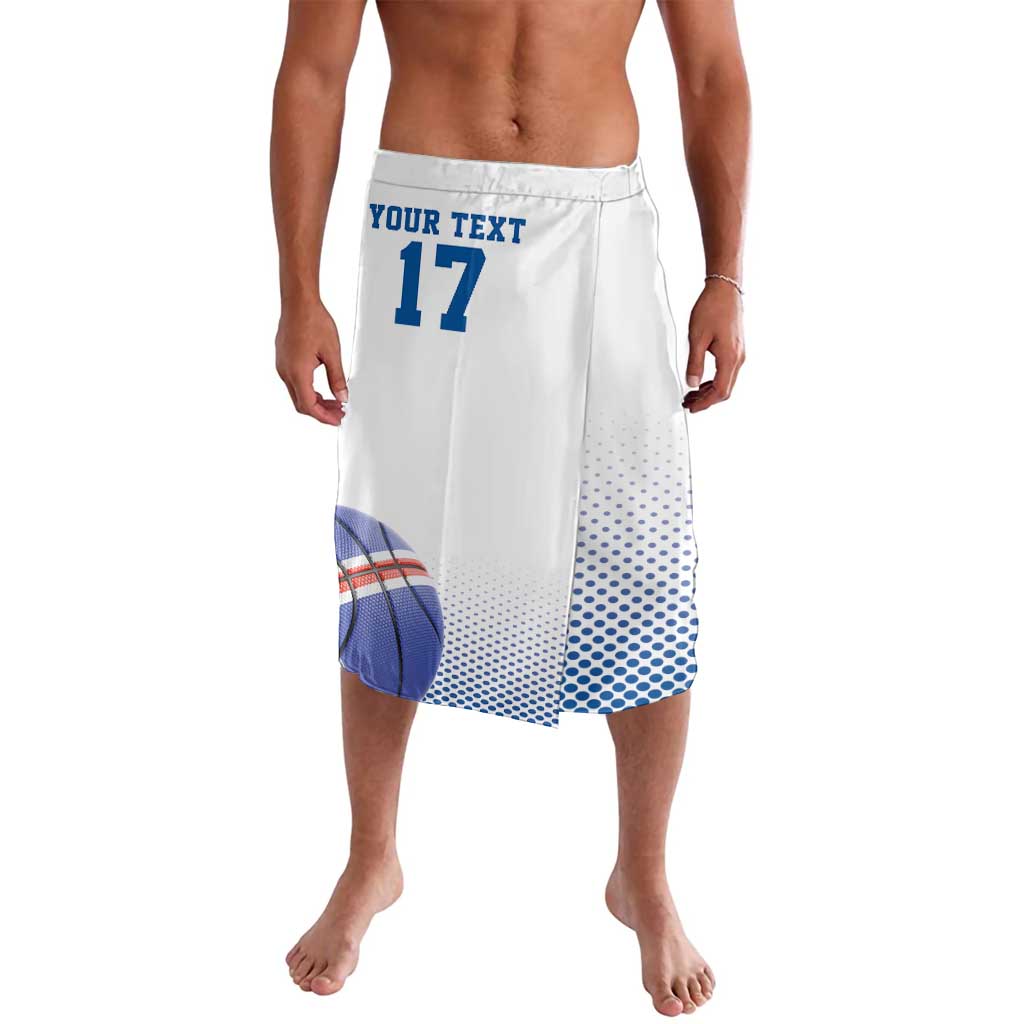 Iceland Basketball Custom Lavalava White Style