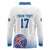 Iceland Basketball Custom Long Sleeve Polo Shirt White Style