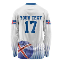 Iceland Basketball Custom Long Sleeve Shirt White Style