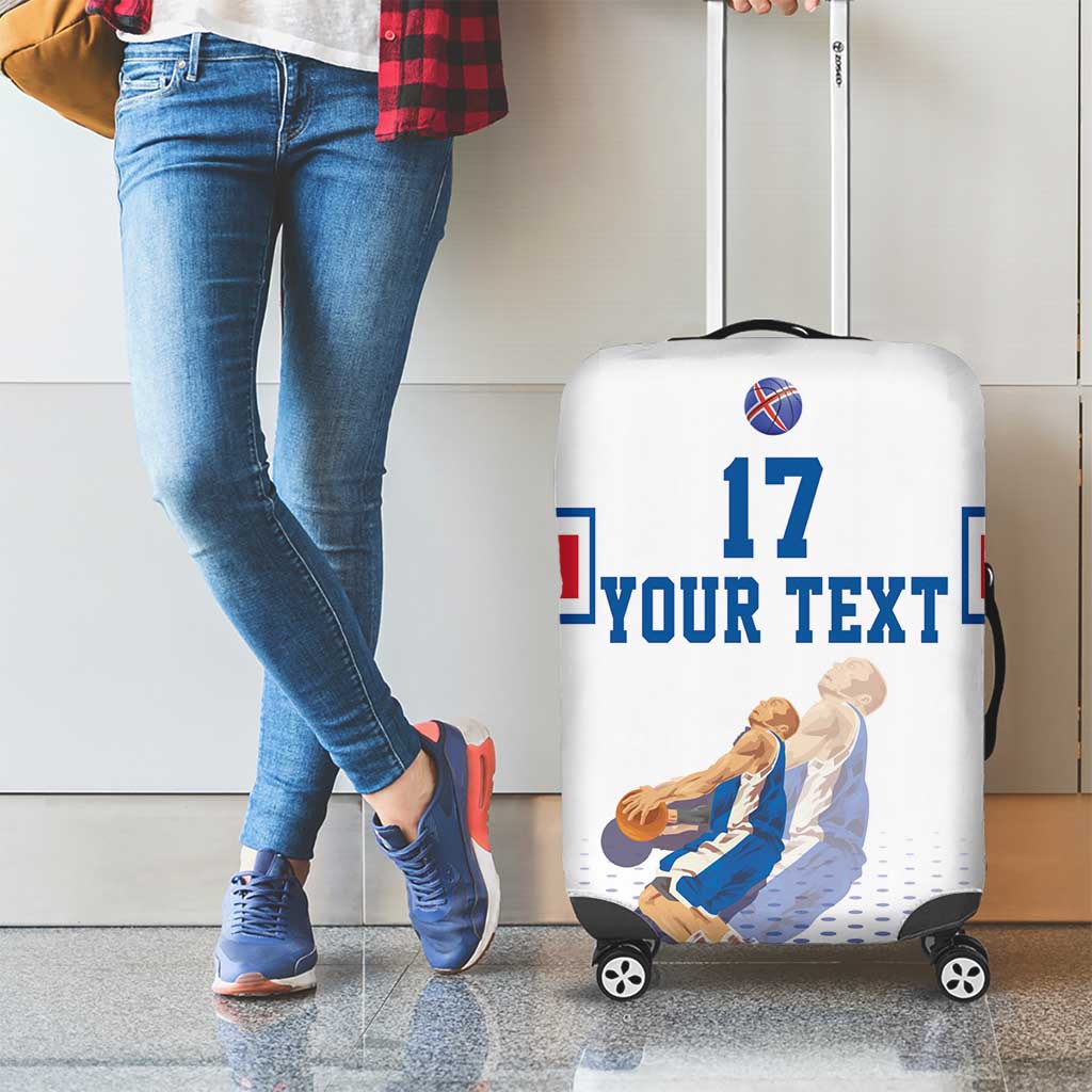 Iceland Basketball Custom Luggage Cover White Style