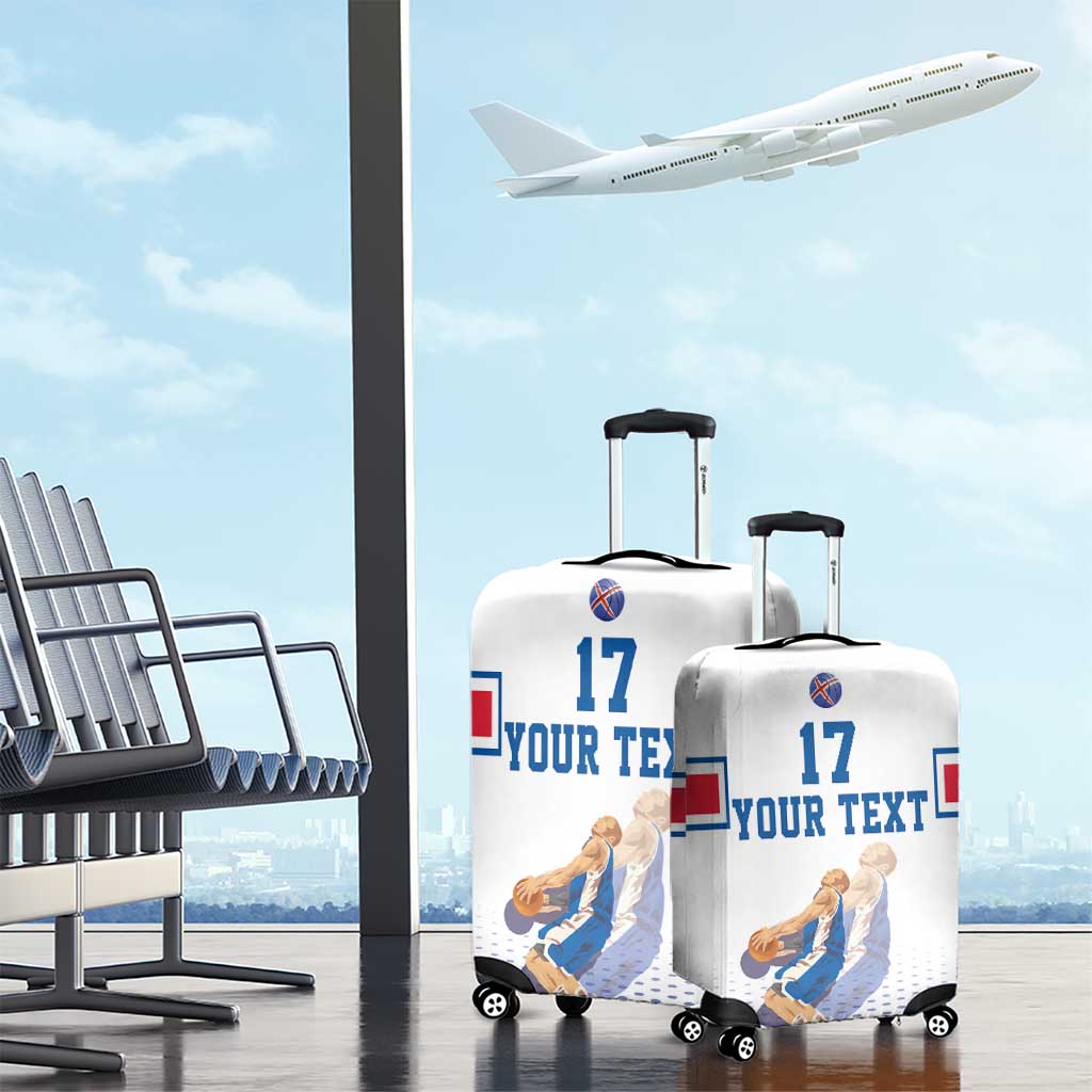 Iceland Basketball Custom Luggage Cover White Style