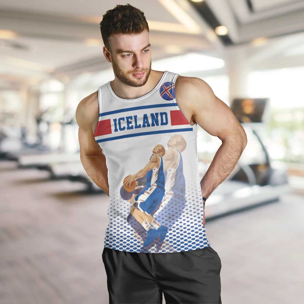 Iceland Basketball Custom Men Tank Top White Style