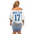 Iceland Basketball Custom Off Shoulder Short Dress White Style