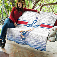 Iceland Basketball Custom Quilt White Style