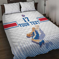 Iceland Basketball Custom Quilt Bed Set White Style