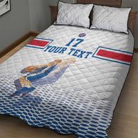 Iceland Basketball Custom Quilt Bed Set White Style