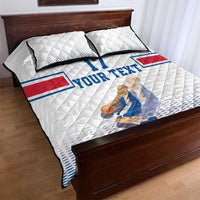 Iceland Basketball Custom Quilt Bed Set White Style