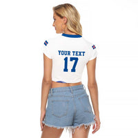 Iceland Basketball Custom Raglan Cropped T Shirt White Style
