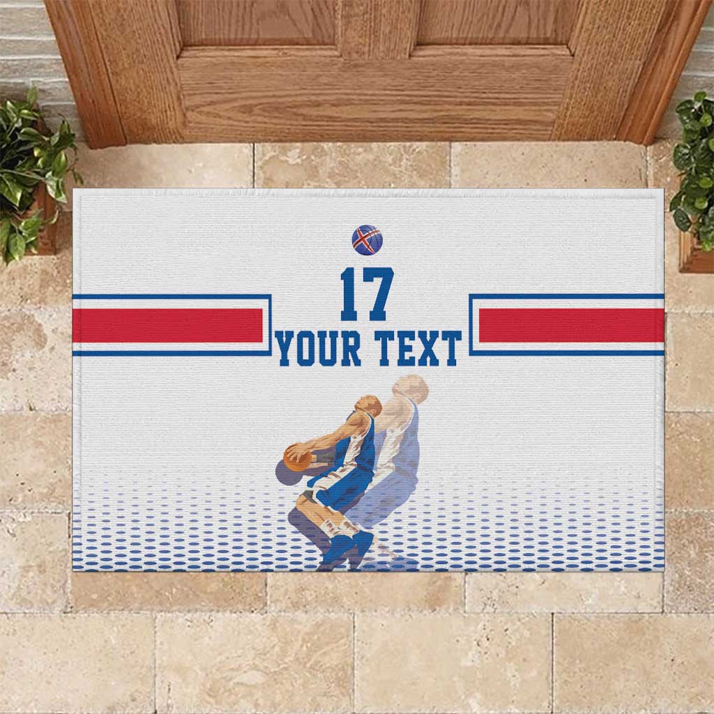 Iceland Basketball Custom Rubber Doormat White Style