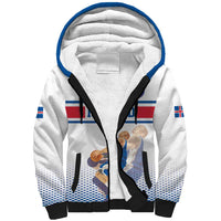 Iceland Basketball Custom Sherpa Hoodie White Style
