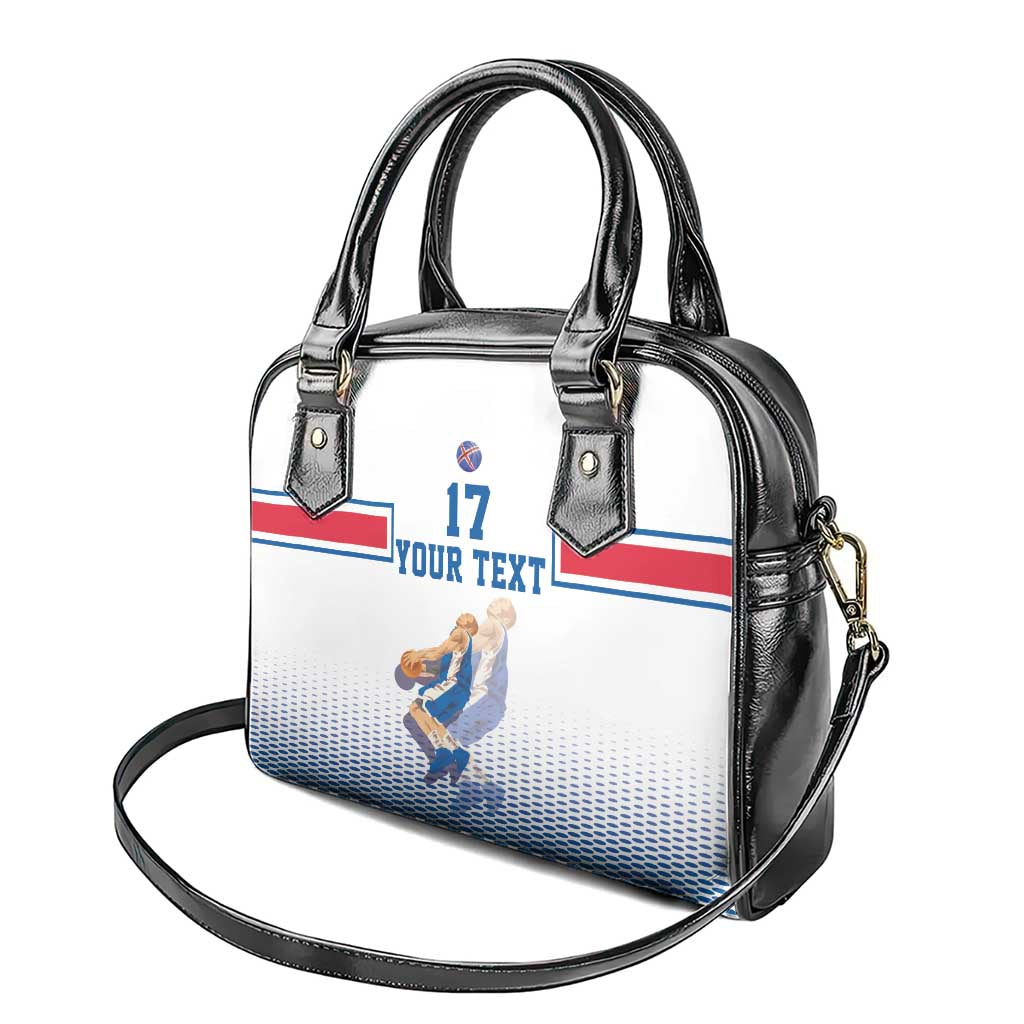 Iceland Basketball Custom Shoulder Handbag White Style