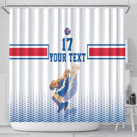 Iceland Basketball Custom Shower Curtain White Style