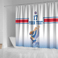 Iceland Basketball Custom Shower Curtain White Style