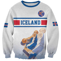 Iceland Basketball Custom Sweatshirt White Style
