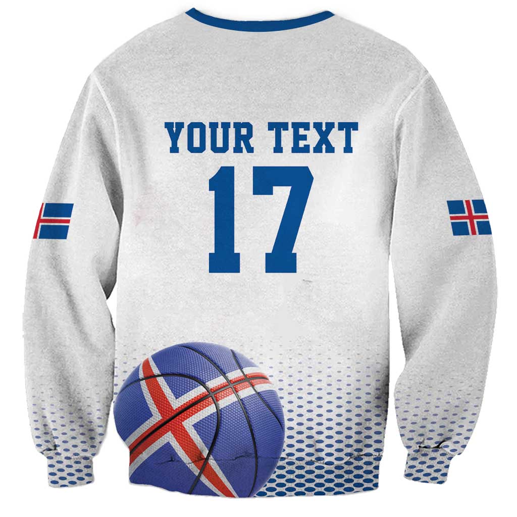 Iceland Basketball Custom Sweatshirt White Style