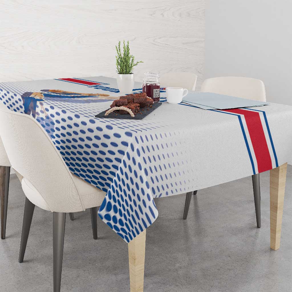 Iceland Basketball Custom Tablecloth White Style