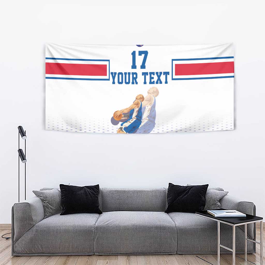 Iceland Basketball Custom Tapestry White Style