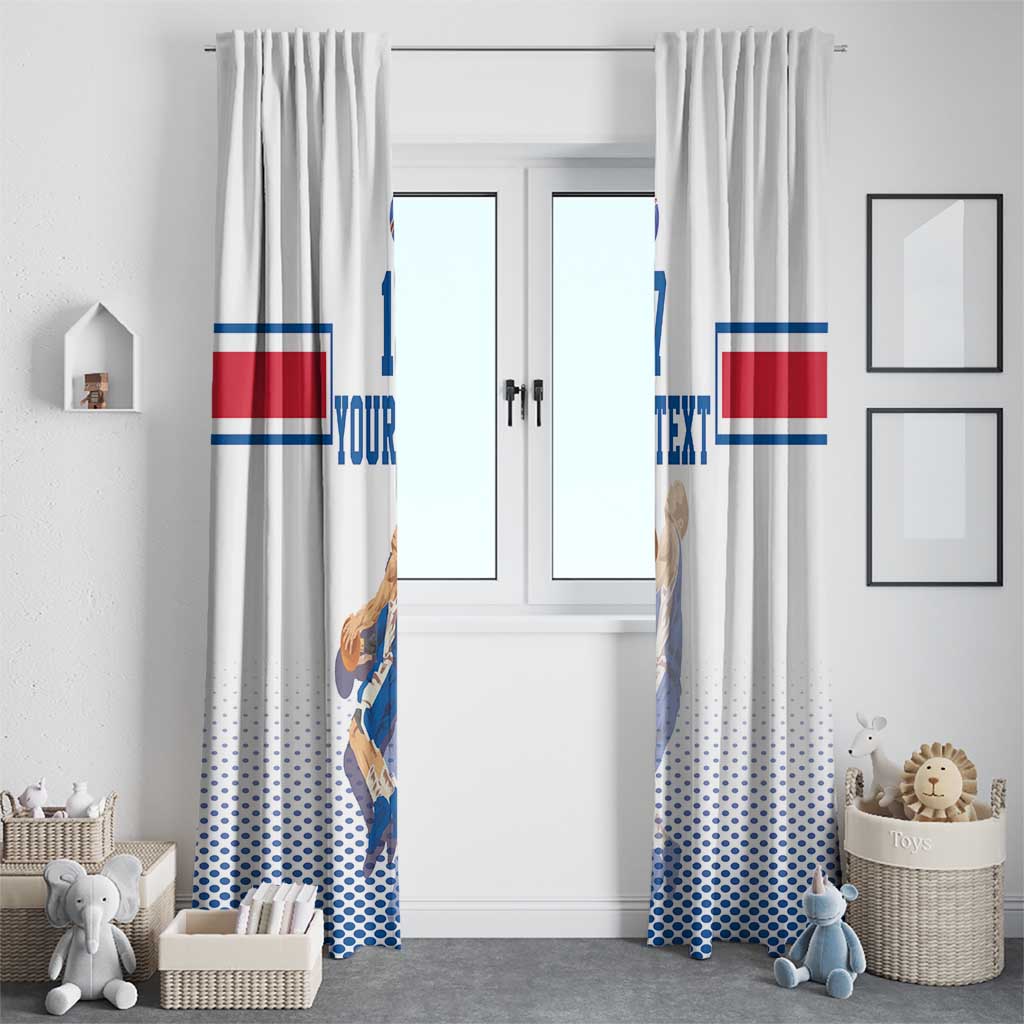Iceland Basketball Custom Window Curtain White Style