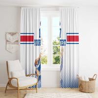 Iceland Basketball Custom Window Curtain White Style