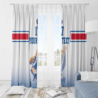 Iceland Basketball Custom Window Curtain White Style