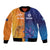 Custom Scotland and Australia Rugby Bomber Jacket Wallabies Thistle Together