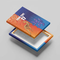 Custom Scotland and Australia Rugby Canvas Wall Art Wallabies Thistle Together