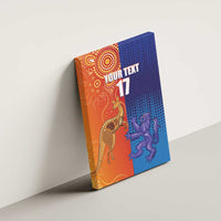 Custom Scotland and Australia Rugby Canvas Wall Art Wallabies Thistle Together