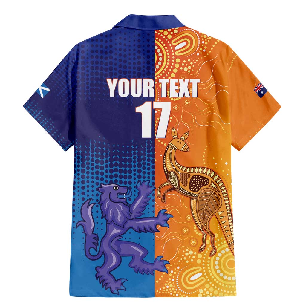 Custom Scotland and Australia Rugby Family Matching Mermaid Dress and Hawaiian Shirt Wallabies Thistle Together