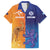 Custom Scotland and Australia Rugby Family Matching Off Shoulder Maxi Dress and Hawaiian Shirt Wallabies Thistle Together