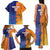 Custom Scotland and Australia Rugby Family Matching Tank Maxi Dress and Hawaiian Shirt Wallabies Thistle Together