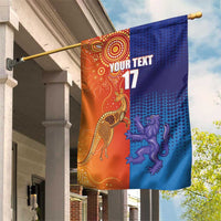 Custom Scotland and Australia Rugby Garden Flag Wallabies Thistle Together