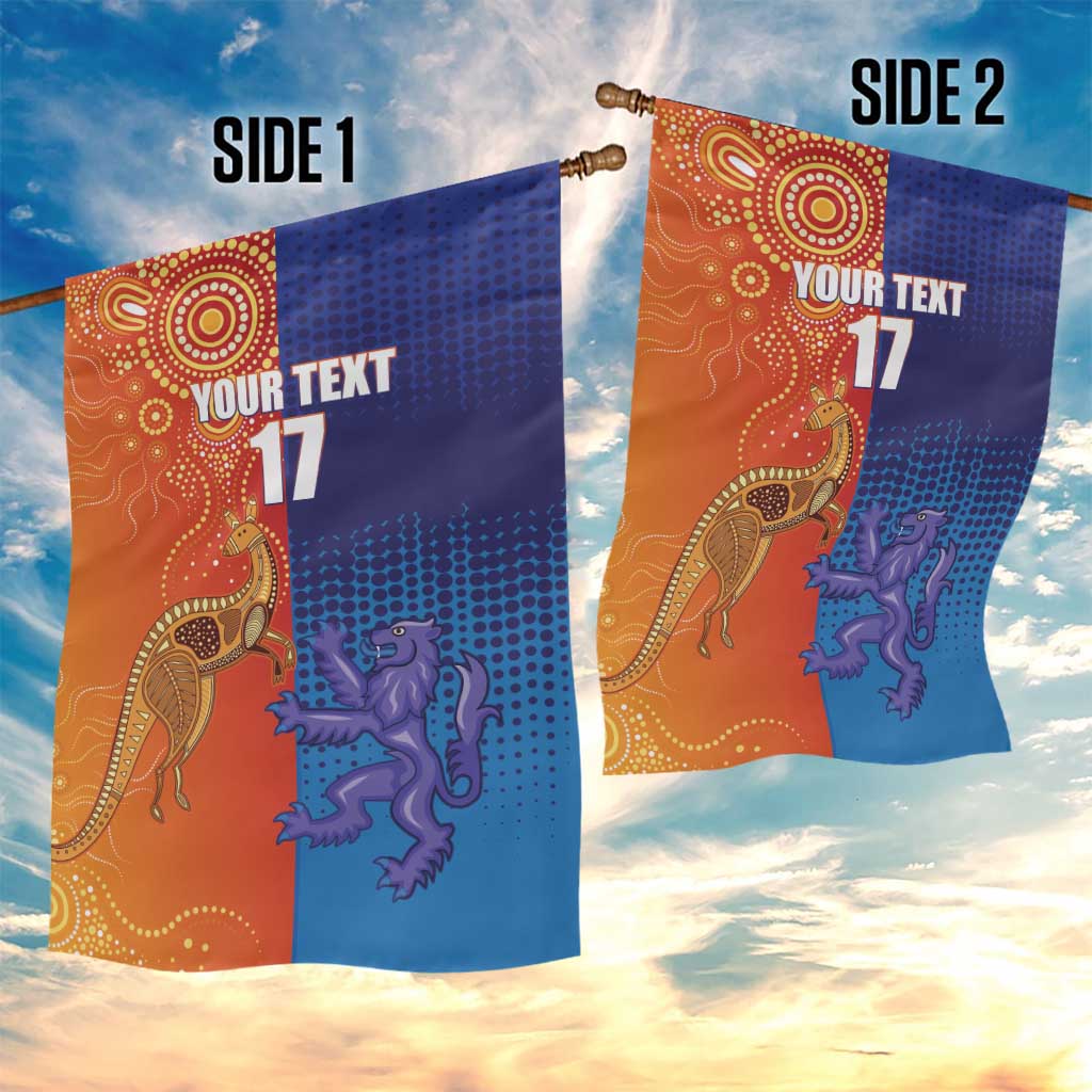 Custom Scotland and Australia Rugby Garden Flag Wallabies Thistle Together