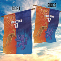 Custom Scotland and Australia Rugby Garden Flag Wallabies Thistle Together