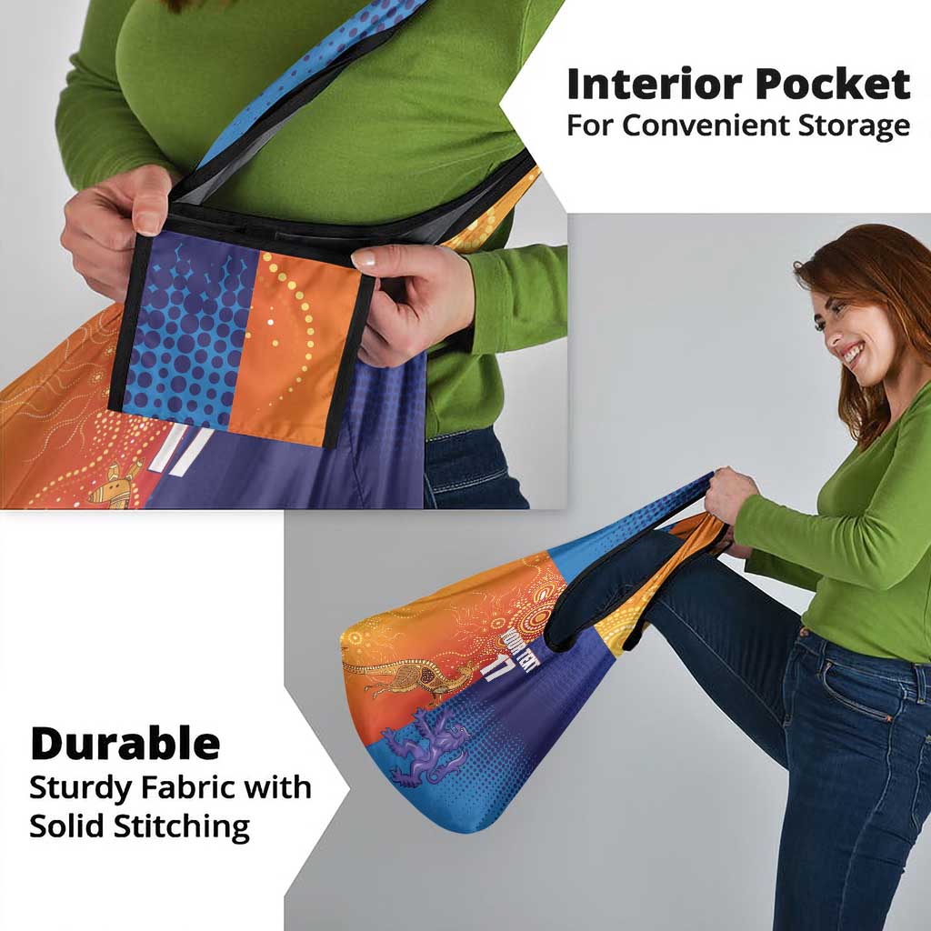 Custom Scotland and Australia Rugby Grocery Bag Wallabies Thistle Together