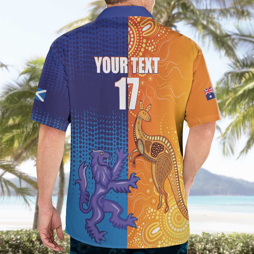 Custom Scotland and Australia Rugby Hawaiian Shirt Wallabies Thistle Together