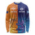Custom Scotland and Australia Rugby Long Sleeve Shirt Wallabies Thistle Together