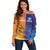 Custom Scotland and Australia Rugby Off Shoulder Sweater Wallabies Thistle Together