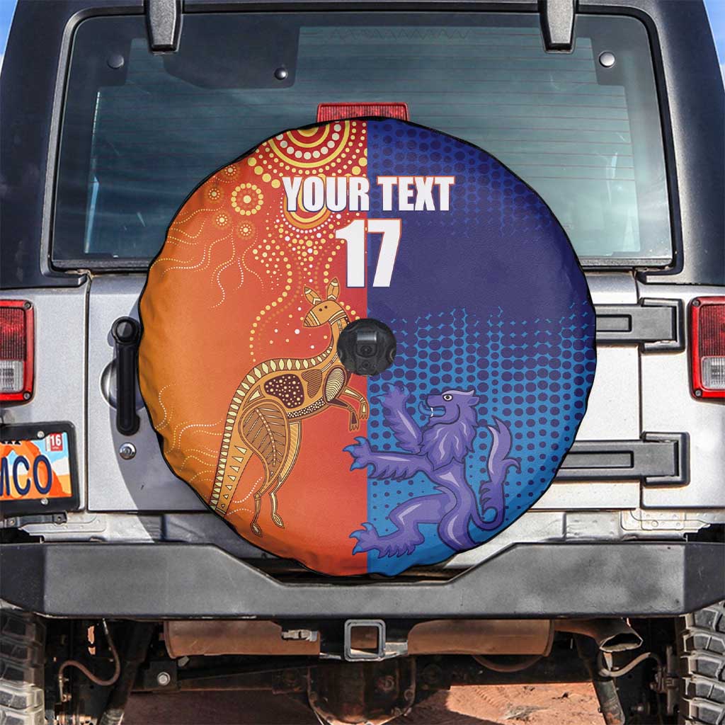 Custom Scotland and Australia Rugby Spare Tire Cover Wallabies Thistle Together