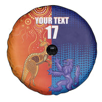 Custom Scotland and Australia Rugby Spare Tire Cover Wallabies Thistle Together