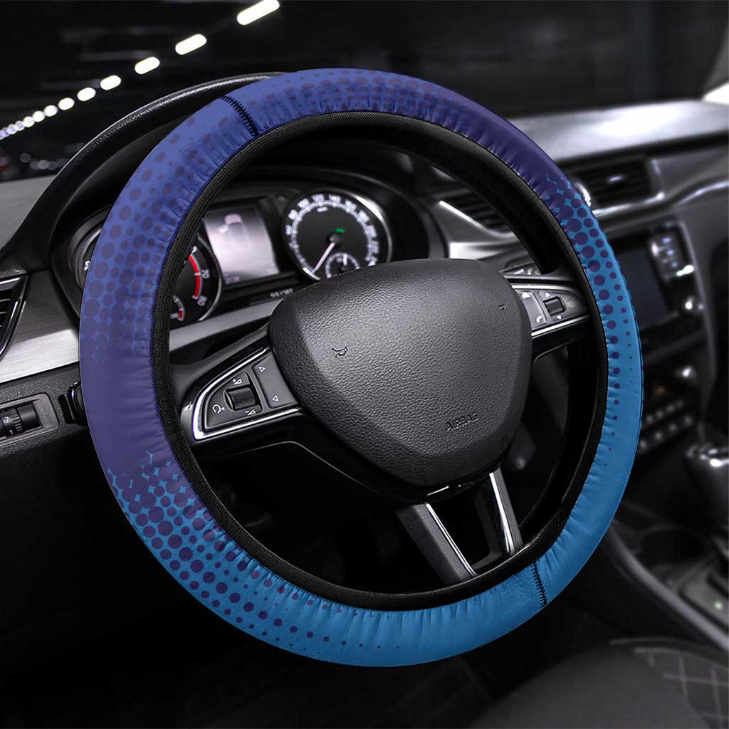 Scotland and Australia Rugby Steering Wheel Cover Wallabies Thistle Together