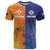 Custom Scotland and Australia Rugby T Shirt Wallabies Thistle Together