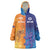 Custom Scotland and Australia Rugby Wearable Blanket Hoodie Wallabies Thistle Together