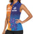 Custom Scotland and Australia Rugby Women Sleeveless Polo Shirt Wallabies Thistle Together