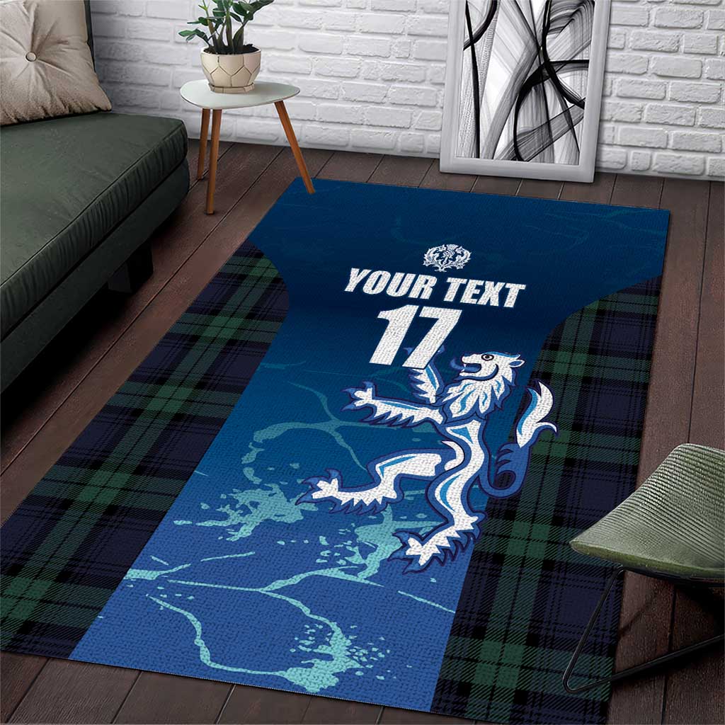 Custom Scotland Rugby Area Rug Go Scottish Thistle
