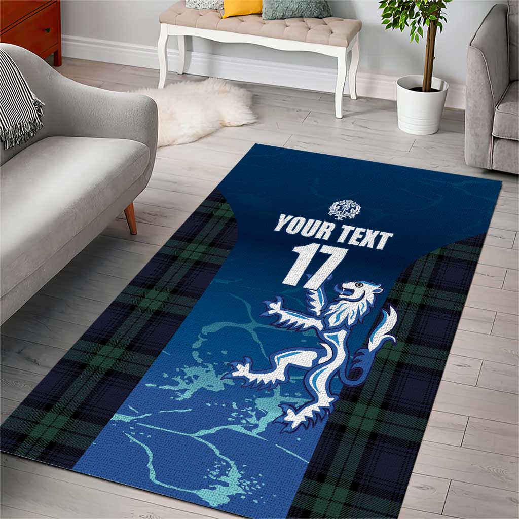 Custom Scotland Rugby Area Rug Go Scottish Thistle